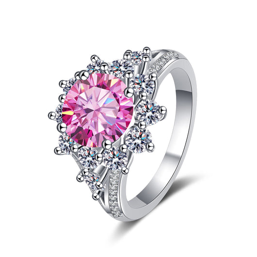 Anillo de Plata 925 con Moissanita de 3 Quilates - Lujo Asequible para Mujer - Image 8