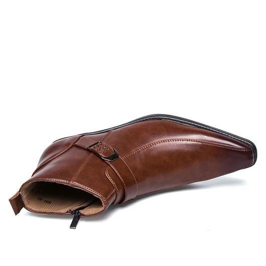 Zapatos de Cuero Puntiagudos para Hombre - Image 12