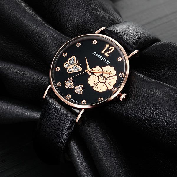 Reloj de Moda para Dama con Cinturón de Diamantes de Imitación Coreano