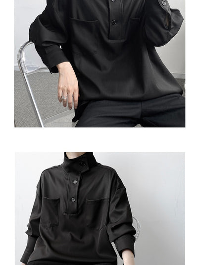 Camisa Casual Cuello Alto para Hombre - Image 18