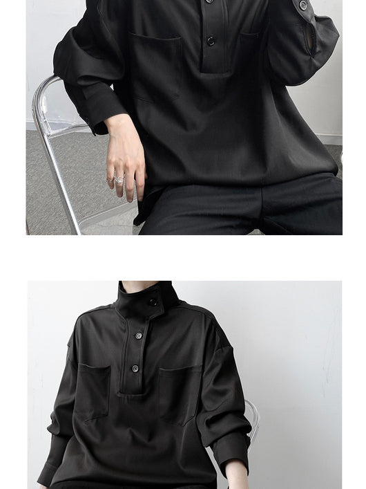 Camisa Casual Cuello Alto para Hombre - Image 18