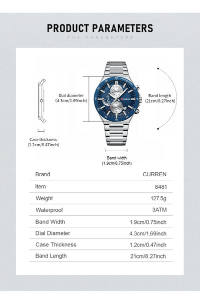Reloj Deportivo Empresarial Impermeable para Hombre - Image 7