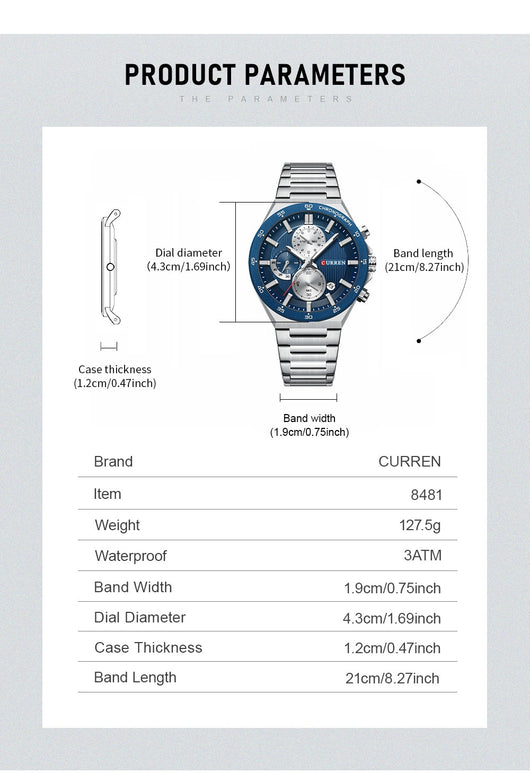 Reloj Deportivo Empresarial Impermeable para Hombre - Image 7