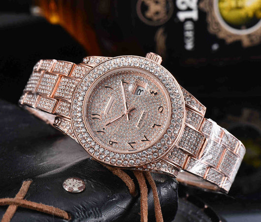 Reloj de Cuarzo Acero Inoxidable con Cristales Completos para Hombre - Image 6