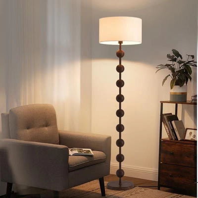 Lámpara de Pie Nogal Estilo Mediados de Siglo - Madera Maciza - Image 6