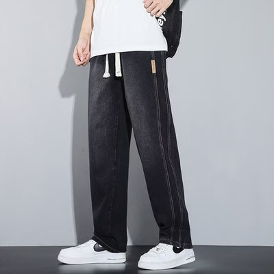 Pantalones Vaqueros Rectos Anchos para Hombre - Comodidad y Estilo Casual - Image 2