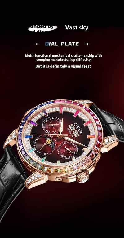 Reloj Automático Multifuncional Rainbow Circle Resistente al Agua para Hombre - Image 11