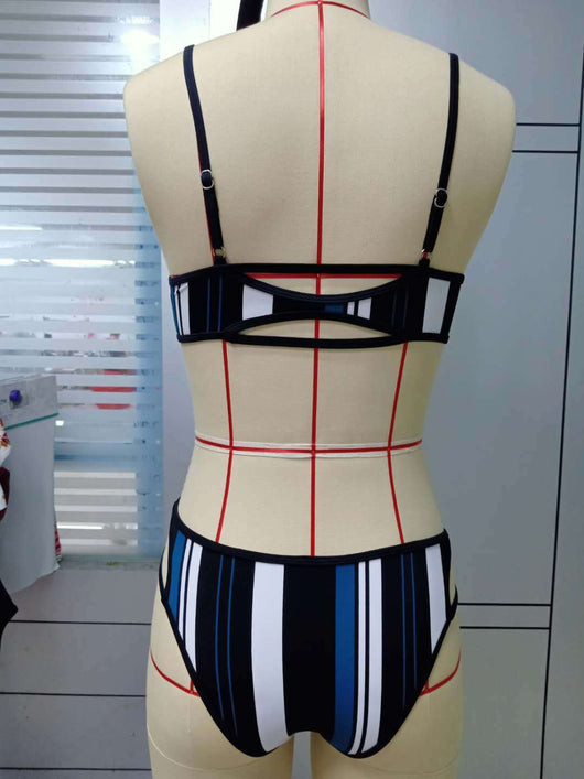 Bikini de Rayas Verticales Estilo Europeo y Americano - Image 14