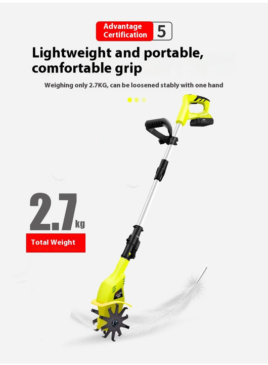 Motoazada Eléctrica Portátil de Litio - Cultivador de Suelo Profesional - Image 14