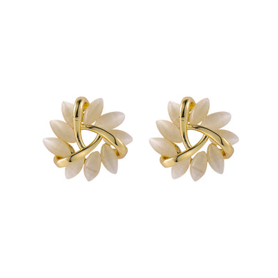 Aretes de Plata S925 Triángulo Geométrico con Ópalo para Mujer - Image 13