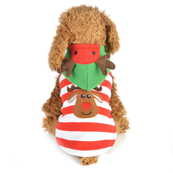 Abrigo Navideño para Perros Diseño Reno Transformable