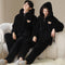 Pijama Térmica para Parejas con Capucha y Cierre - Conjunto Abrigado Unisex