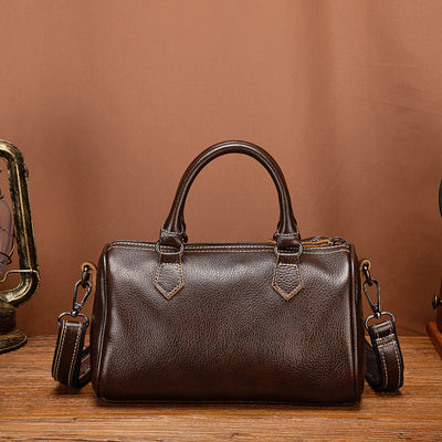Bolso Retro de Cuero Genuino para Mujer - Diseño Casual y Portátil - Image 15