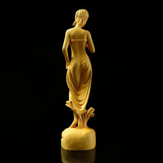 Figuras Decorativas de Madera Maciza con Mango Tallado - Ornamentos Artesanales - Image 5
