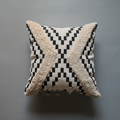 Funda de Cojín Estilo Madera Vintage Japonés con Borlas y Tejido Acogedor - Image 11