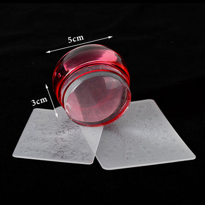 Sello de Transferencia para Uñas Transparente Tricolor - Image 9