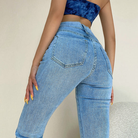 Pantalón Casual Talle Alto Retro Americano - Efecto Reductor y Piernas Largas - Image 3