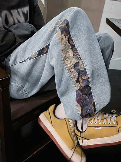 Jeans Holgados de Moda Urbana para Hombre - Diseño Parejas Casual Otoño - Image 3