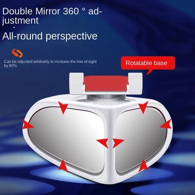 Espejo Auxiliar 360° para Auto - Visión Panorámica Doble Cara para Reversa y Puntos Ciegos - Image 4