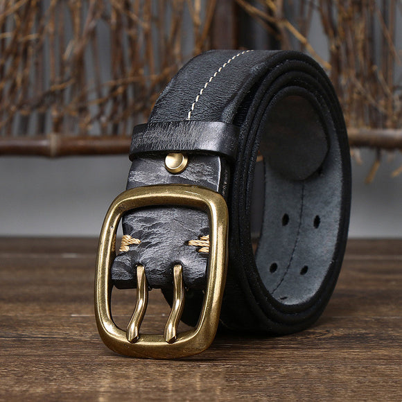 Cinturón de Cuero Genuino Coreano Estilo Casual para Jeans