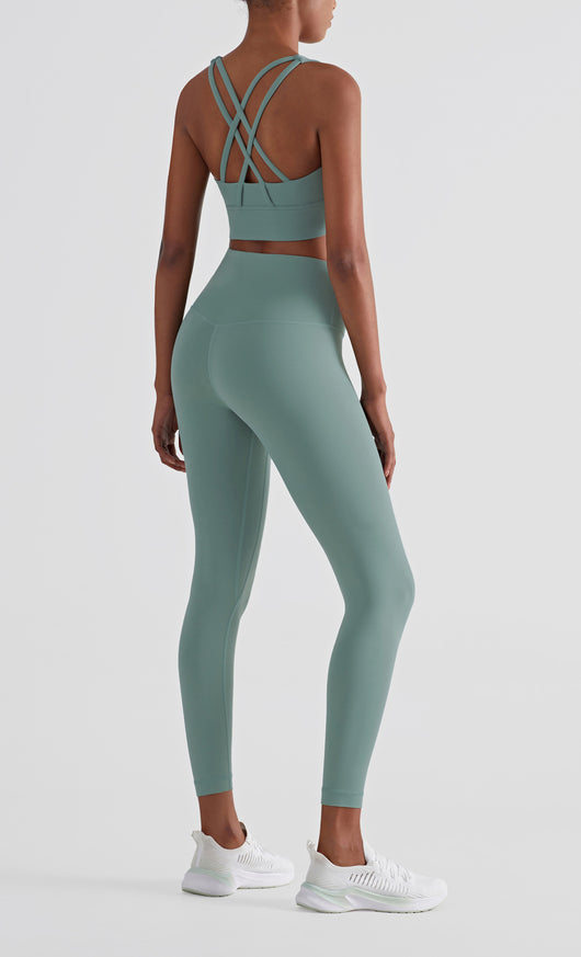 Leggins Cintura Alta Sin Costuras Efecto Durazno Antideslizantes - Image 9