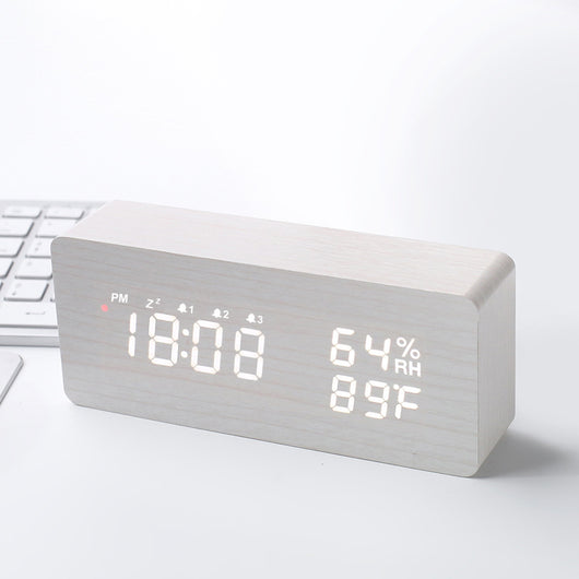 Reloj Digital LED con Control Remoto, Temperatura y Humedad - Image 9