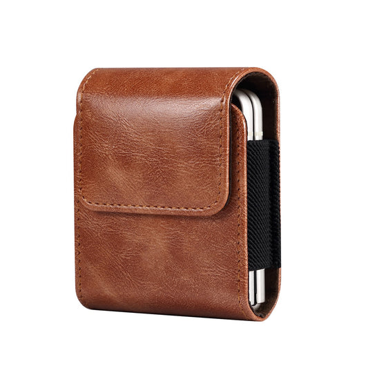 Bolsa de Cintura de Cuero con Pantalla Abatible para Teléfono - Image 5