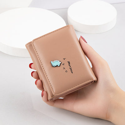 Billetera Corta Estilo Coreano para Mujer con Cierre y Monedero Adorable - Image 6