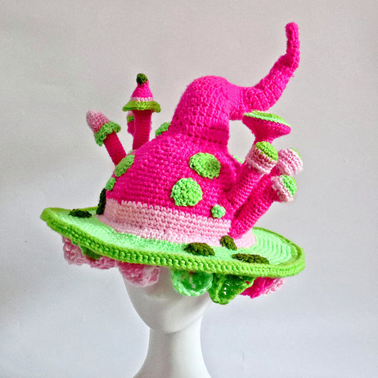 Gorro de Lana Tejida con Ala Ancha Creativa - Image 3