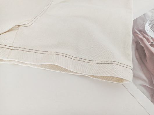 Shorts de Trabajo Casual para Mujer con Detalles en Contraste y Pierna Ancha - Image 6