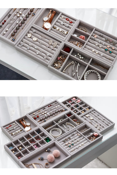 Organizador de Joyas Grande en Franela con Compartimentos para Accesorios - Image 19