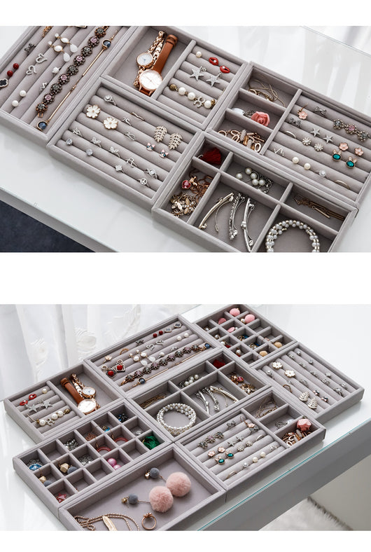 Organizador de Joyas Grande en Franela con Compartimentos para Accesorios - Image 19