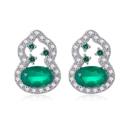 Aretes Cortos de Perlas Esmeriladas en Forma de Pera