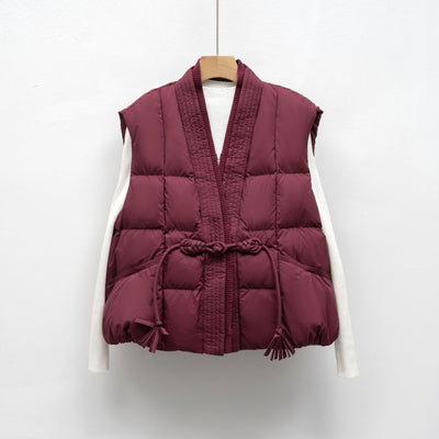 Chaleco Suelto V-Neck Colores Lisos - Estándar Nacional Otoño Invierno - Image 8