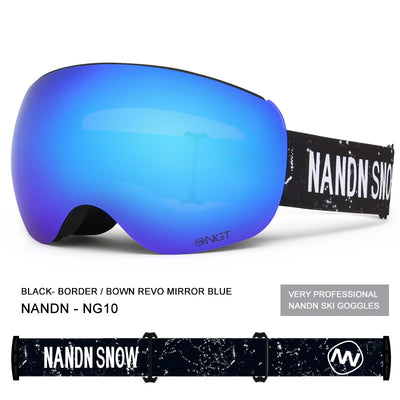 Gafas de Esquí Esféricas Doble Lente Anti-Empañamiento con Magnético para Hombre y Mujer - Image 13