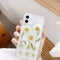 Funda Protectora para Teléfono con Diseño Margarita en Resina Epoxi