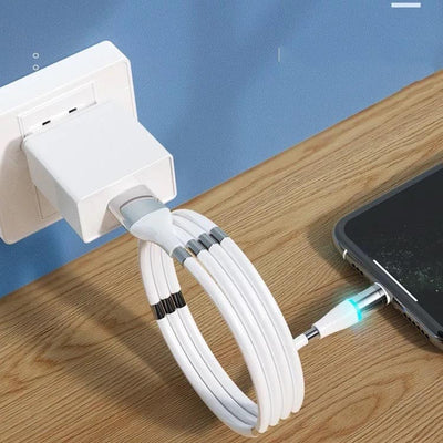 Cable de Carga Rápida Compatible con Apple, Almacenamiento en Silicona 3 en 1 - Image 17