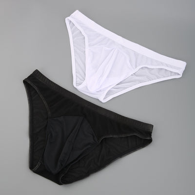 Calzoncillos Tipo Malla Transparente para Hombre con Bolsa Realzada - Image 35