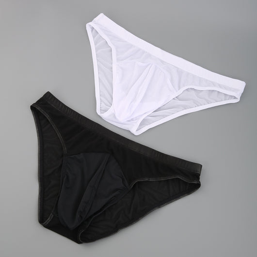 Calzoncillos Tipo Malla Transparente para Hombre con Bolsa Realzada - Image 35