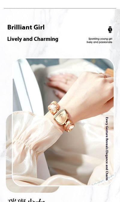 Reloj de Pulsera Mujer Lujo Cristal Diamante - Elegancia Light Luxury - Image 14