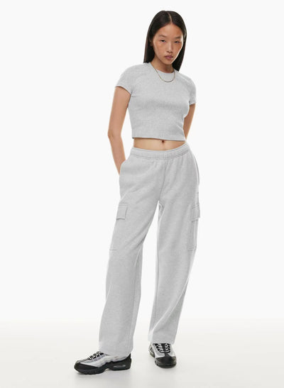 Pantalón Ancho de Cintura Elástica y Largo Tobillero - Image 6