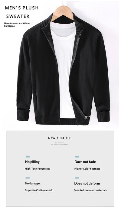 Chamarra Casual para Hombre con Cuello Alto y Cierre - Image 11