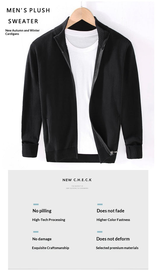 Chamarra Casual para Hombre con Cuello Alto y Cierre - Image 11