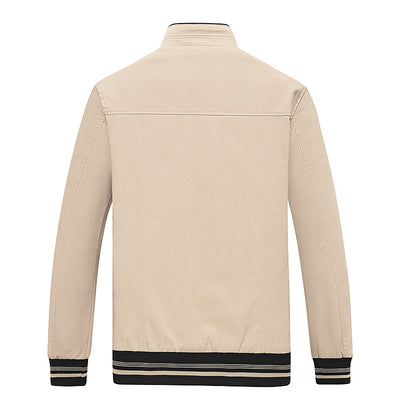 Chaqueta Casual de Algodón con Cuello Mao para Hombre - Image 3