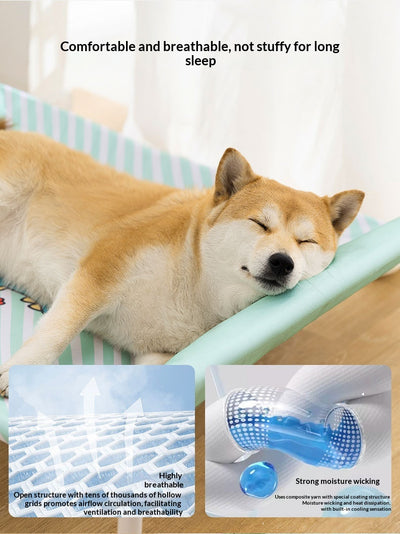 Cama de Camping para Perros Medianos y Grandes con Diseño de Rayas Divertidas - Image 18