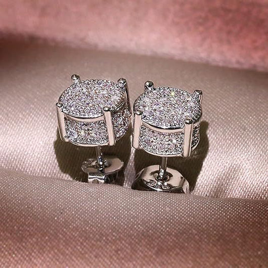 Aretes Hip-hop de Diamantes para Hombre - Estilo Urbano Premium - Image 4