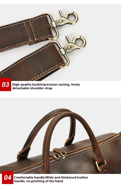 Bolso Bandolera de Cuero Vintage con Gran Capacidad para Viajes - Image 27