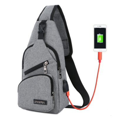 Bolsa Deportiva Crossbody con Carga USB - Mochila de Pecho para Hombre - Image 2