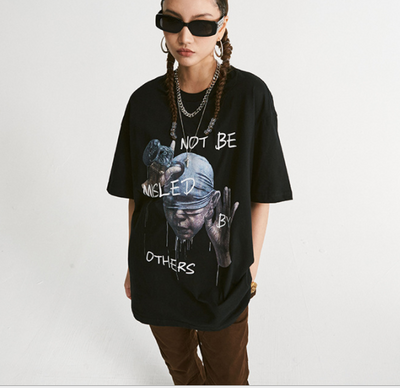 Camiseta Hip-Hop Casual con Estampado de Avatar Personalizado para Hombre - Image 4