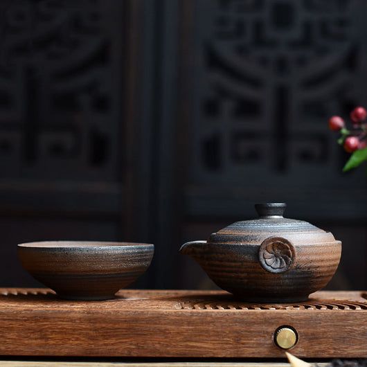 Juego de Té Portátil Kung Fu - Taza Cerámica Todo en Uno para Una Persona - Image 10
